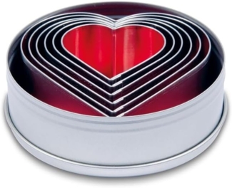 Städter Herz 6er Set in Dose 4,5-9 cm