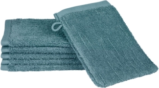 Ross Premium Uni Handtücher Boucle | Waschhandschuh 16x22 cm | petrol