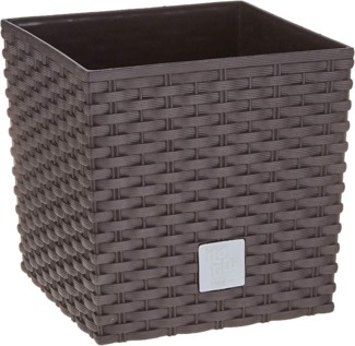 Prosper Plast drts170l-440u 17 x 17 x 17 cm "Rato" Low Blumentopf – Dunkelbraun