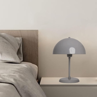 Bamyum Tischleuchte Pilz Lampe Mit Kabel Lipeo 25 cm Metall Retro Kleine Lampe, ohne Leuchtmittel