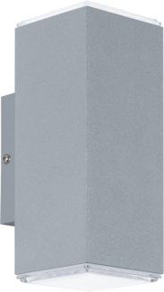 EGLO TABO LED Außenwandleuchte, IP44, silber, 94186