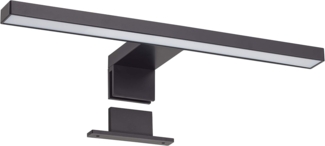 Oktaplex lighting LED Spiegelleuchte Java 30cm, Klemm- und Aufbauleuchte LED, LED fest verbaut, warmweiß, 2 in 1 Spiegellampe LED Spiegelleuchte 5W 320lm