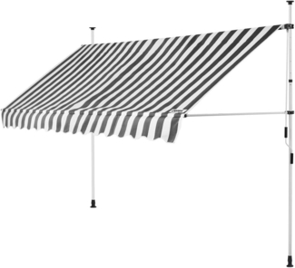 Detex Klemmmarkise Detex Klemmmarkise 350 cm breit Höhenverstellbar Handkurbel