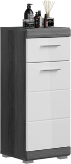 Unterschrank Stirling / Scout, Holzwerkstoff, Grau, Weiß, 37 x 88 x 31 cm