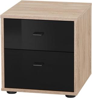 Wiemann 599729 Tokio Nachttisch, Holz, eiche-sägerau-nachbildung, 43 x 40 x 42 cm, montiert