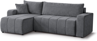 Beautysofa Ecksofa MORI, universelle Seite, mit Schlaffunktion, mit Bettkasten