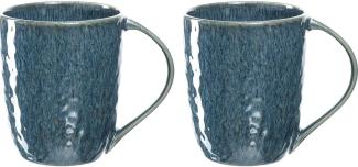 Leonardo MATERA Keramikbecher 430 ml blau 2er Set