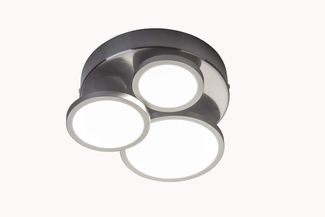 Nino Leuchten Deckenleuchte Wohnzimmer Deckenlampe 3 Flammig dimmbar 61400301