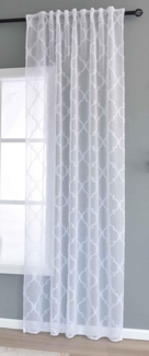 Gardinenbox Gardine, Multifunktionsband (1 St), transparent, Polyester, Lacework »VALENCIA« Multiband Scherli 2023440