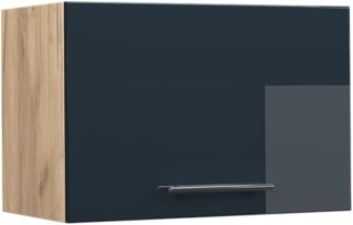 Hängeschrank Fame-Line Dunkelblau Hochglanz 60 cm Flach Vicco