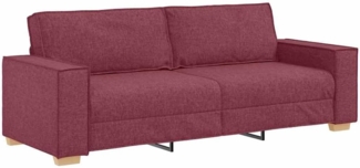 vidaXL 3-Sitzer-Sofa Weinrot 180 cm Stoff 4104993