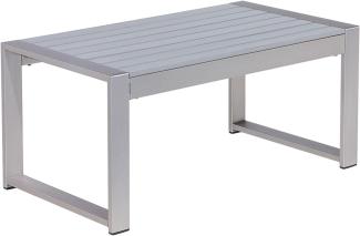 Couchtisch Aluminium Hellgrau SALERNO