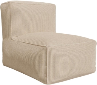 Vente-unique - Sessel - Cord - Beige - NOUMARA