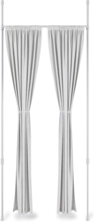 Umbra Vorhangstange Anywhere Rod Weiß, 1-läufig, ausziehbar, geklemmt