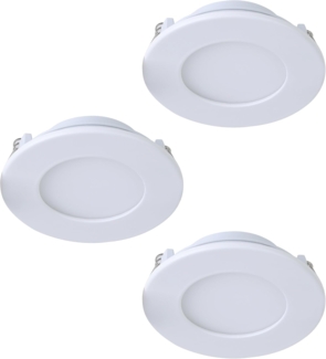 Eglo 900099 LED Einbauleuchte FUEVA-Z weiss H:2. 6cm Ø8. 5cm rund IP20/44 dimmbar 2700-6500K mit Connect-Z Funktion