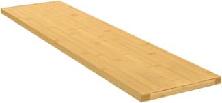 vidaXL Regalbrett, Bambus natur, 80 x 20 x 1,5 cm