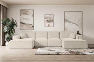 ALTDECOR Wohnlandschaft SIERRA-U-S, Couch mit Schlaffunktion, Wohnzimmer - Wohnlandschaft, Corner Sofa Bett Eckcouch Couch L-Form Schlafcouch Ausziehbar