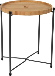 Bo-Camp Campingtisch Beistelltisch Carnaby M Tablett BBQ Klapptisch Bambus Holz