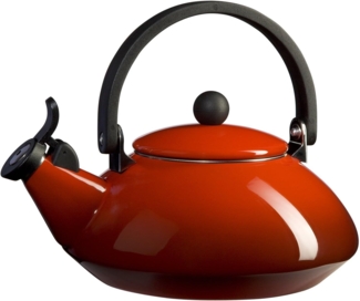 Le Creuset Wasserkessel, Füllmenge: 1,6 l, lierter Stahl-Phenolgriffe, Zen, Kirschrot