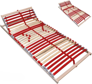 Coemo 2 Stk. Lattenrost RUBY K 7-Zonen 28 Leisten Kopfteil verstellbar 120x200 cm