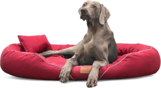 TIFFANY COUTURE Orthopädisches Hundebett - 145x105cm, 04 Dunkelrot