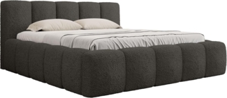 Mirjan24 'Koweni' Polsterbett mit Bettkasten, Bouclé, Anthrazit, 180x200 cm