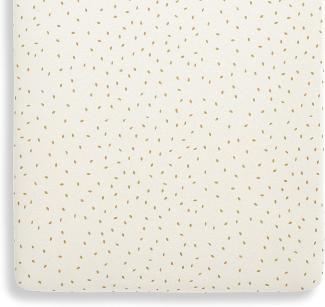 The Little Green Sheep Organic Crib Fitted Sheets, Lightweight & Breathable, Linen Rice