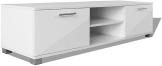 vidaXL TV-Schrank Hochglanz-Weiß 120x40,5x35 cm 243041