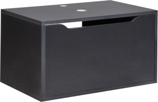 Wandmontierter Waschtischunterschrank PETROLINA 60 cm Schwarz