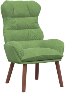 vidaXL Entspannungsstuhl Hellgrün 69 x 74 x 93 cm Samt 42001890