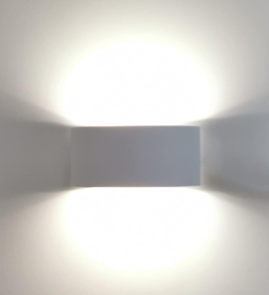 TRANGO LED Außen-Wandleuchte, 3075-04TF IP44 Up & Down Wandstrahler in Titan Silber inkl. 2x 3,5 Watt 4000K Neutralweiß LED Modul *OTTO* für innen & außen, Außenwandleuchte, Außenstrahler, Wandstrahler, Wandleuchte