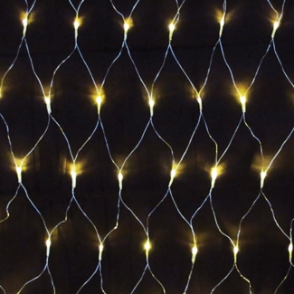 Mojawo Lichtervorhang 240er LED-Lichternetz warmweiß