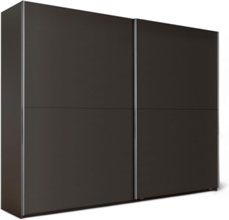 MESIO Kleiderschrank in Graphit - Vielseitiger Schwebetürenschrank 2-türig mit viel Stauraum - 270 x 210 x 60 cm (B/H/T)