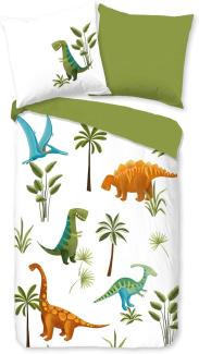 ESPiCO Bettwäsche Trendy Bedding Jurassic Park White 135 x 200 + 80 x 80 cm