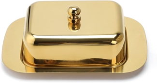 ECHTWERK Butterdose, Edelstahl 18/8, (1-tlg), Butterschale, Butterbox mit Deckel, 250 gr