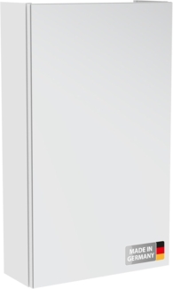 Fackelmann Easy Spiegelschrank 40 cm in Weiß – Moderner Badezimmerschrank mit Spiegel, 1 Einlegeboden, Zeitloses Design – Made in Germany