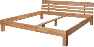 Krok Wood Massivholzbett Julia mit Kopfteil in Buche 200x220 cm