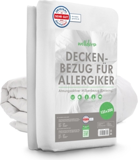 Welldora Bettbezug, Milbenbezug Bettdecke, Allergiker Deckenbezug fachärztlich getestet, Encasing gegen Milben & Bettwanzen, Allergiker Bettwäsche Decke