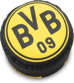 Magma Heimtex Sitzsack BVB Borussia Dortmund Dotcom VIP schwarz gelb mit Füllung (1 St, Sitzpouf), Fanartikel