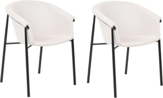Esszimmerstuhl 2er Set AMES Helles Beige