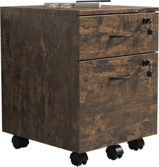 VCM Rollcontainer Baula 920379 Eiche Vintage H. 55 x B. 40 x T. 44 cm