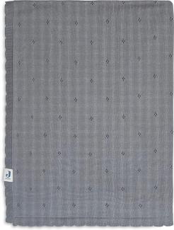 Jollein Pointelle Bettdecke 75 x 100 cm Storm Grey Grau