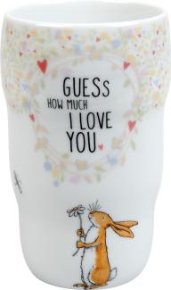 Könitz Grip Mug Guess how much I love you, doppelwandiger Becher, Porzellan, 350 ml, 11 1 136 2753