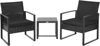Outsunny Sitzgruppe Polyrattan Sitzgruppe als 5-tlg. Set