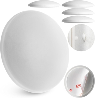 Your Day Mate - Türklinkenpuffer für Wände, 6 Stück, Ø 40 mm, in Weiß, selbstklebender Wandschutz für Türgriff, Türklinke, Fenstergriff, Anschlagdämpfer gegen Türanschlag, Türstopper Elastikpuffer, Wand Türpuffer