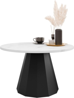 Couchtisch Elskin (Farbe: Schwarz / Bianco Marmor)