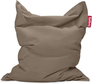 Fatboy® Original Stonewashed Taupe Sitzsack | Klassischer Indoor Beanbag aus Baumwolle, Sitzkissen | 180x140 cm