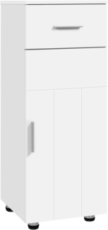 EUGAD Hochschrank (1-St) Badezimmerschrank 1 Schublade, 30 x 80 x 30 cm, weiß