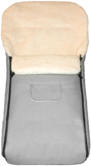 Baby-Joy Fußsack Fußsack KAI XL 105cm Lammwolle Winterfußsack Thermo Babyfußsack 6 Mon, Wetterfest, Thermo-warm und Ultraweich