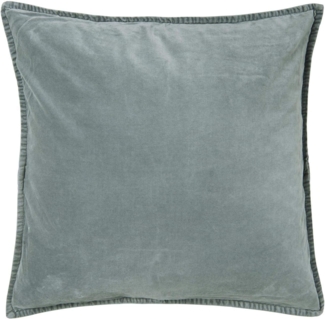 Ib Laursen Kissenbezug Kissenbezug Kissenhülle Samt Velour Staubig Blau 52x52 cm Ib Laursen